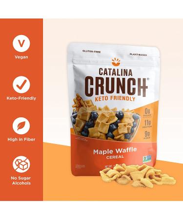 Catalina Crunch Maple Waffle Keto Cereal (9Oz Bags) | Low Carb  Sugar Free  Gluten Free | Keto Snacks  Vegan  Plant Based Protein | Breakfast Cereals | Keto Friendly Food - Buy Online on GoSupps.com