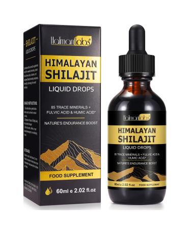 Shilajit Drops Compl ment alimentaire pur naturel de l'Himalaya avec 85 + oligo-min raux et acides humiques acides humiques Hatmanlabs Shilajit Gouttes liquides pour stimuler l' nergie immunitaire