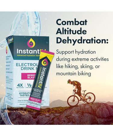 Electrolytes Powder - 3X Electrolytes,1/2 Sugar with Vitamin C, B3, B6, Electrolytes Powder Packets for Hydration, Recovery & Immunity, Vegan & Gluten Free | Berry Blast - 12 Packets Berry Blast 5.25 Pound (Pack of 1) - Buy Online on GoSupps.com