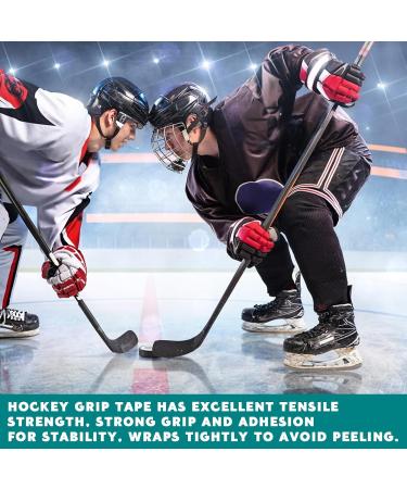 JORTMRD Ice Hockey Tape - Anti-Slip Handle Band for Hockey Sticks & Bats (2.5cm x 25m) - Black & Red - International Shipping Available - Buy Online on GoSupps.com