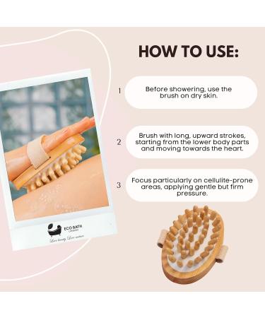 Shop Eco Bath London Cellulite Handbrush - Natural Body Care for Smooth Skin - International Shipping Available - Buy Online on GoSupps.com