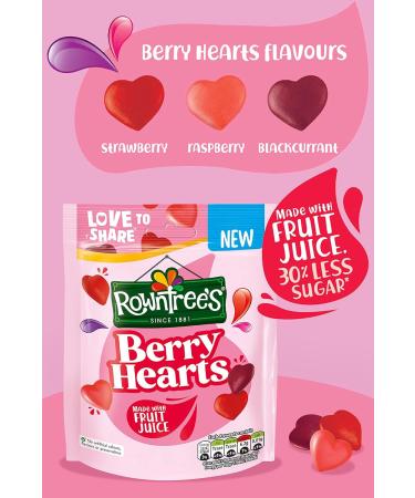 Nestl Rowntree s Berry Hearts 115g - Buy Online on GoSupps.com