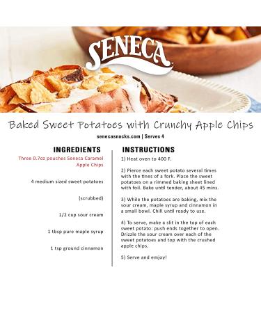 Seneca Caramel Apple Chips - 100% Red Delicious Apples from Yakima Valley Orchards - Crisped to Perfection - 0.7oz (Pack of 24) - Buy Online on GoSupps.com