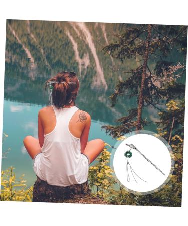 Hairpin Womens Hair Clips Hair Clips for Women Hair Accessories Chinese Hair Stick Metal Hair Stick Chinese Hair Bun Hair Chopsticks for Hair Fork Women's Twine Acrylic - Buy Online on GoSupps.com