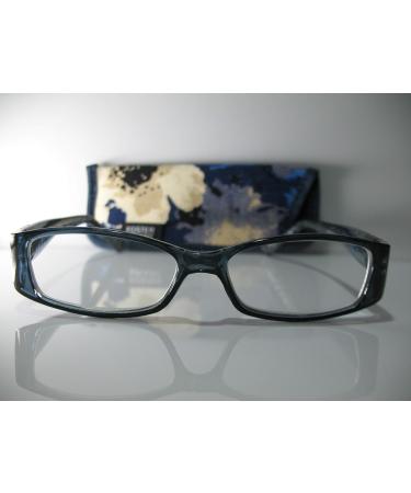 Foster Grant Posh Blue & Silver Flower Women's Reading Glasses +2.50 | Stylish Eyewear with Case - International Shipping Available - Buy Online on GoSupps.com