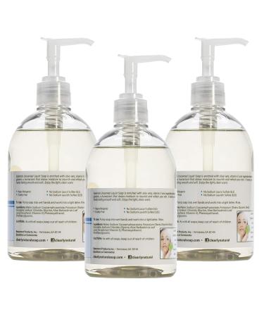 Essentials Clearly Natural Glycerin Liquid Hand Soap Unscented 12oz 3-Pack - Buy Online on GoSupps.com