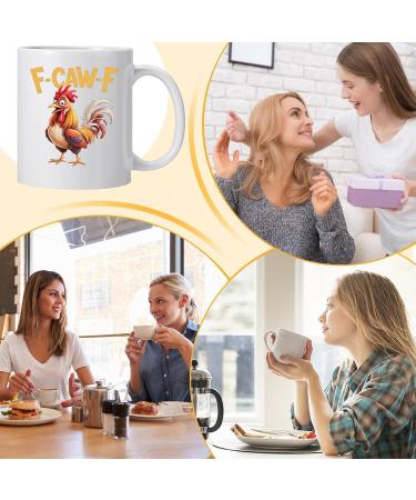 Ceramic | 325ml Ceramic with Humorous Chicken Print | Rooster Tea Suitable for Women Men and Colleagues for Drinking Tea Coffee Milk and Hot Chocolate at Work or at Home - Buy Online on GoSupps.com