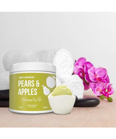 Pear & Apples Body Polish Salt Scrub - 23oz | Exfoliating Natural Scrub for Glowing Skin | International Shipping Available - Buy Online on GoSupps.com