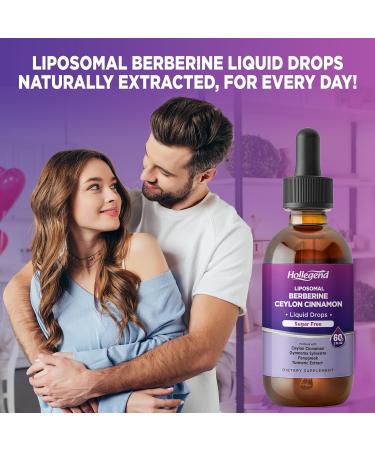 Liposomal Liquid Berberine Drops Sugar Free Berberine Extract with Ceylon Cinnamon Supplement for Adults Immune & Digestive Support Natural Lemon Flavor 2 FL OZ - Buy Online on GoSupps.com