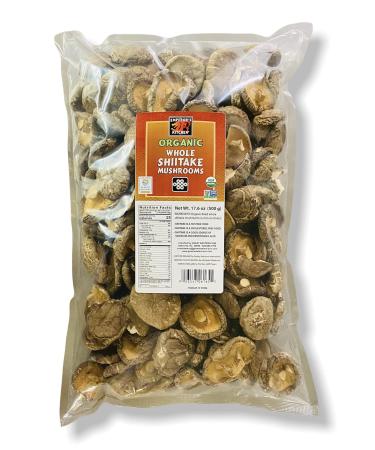 Emperor's Kitchen Organic Whole Shiitake Mushrooms, 17.6-Ounce Bag