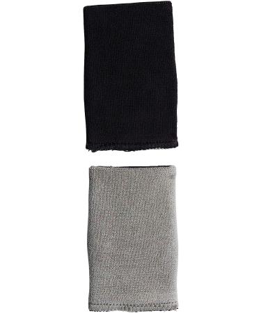 adidas Interval Large Reversible Wristband Black/Aluminum - Pack of 2, One Size - Buy Online on GoSupps.com