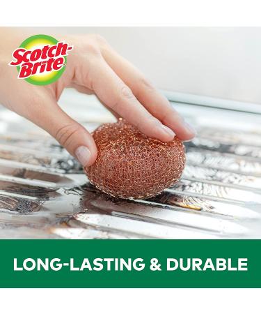 Scotch-Brite Copper Coated Scrubbing Scour Pads - 3 Pack - Buy Online on GoSupps.com