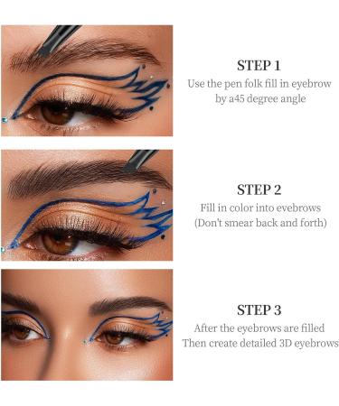 PUCHEN Liquid Eyebrow PencilStylist Smudge Resistant Liquid Brow Filler Fadeless Makeup Pen 4 Point Creates Natural Looking Precise Brow Fills in Sparse Areas 02 Dark Coffee Color - Buy Online on GoSupps.com