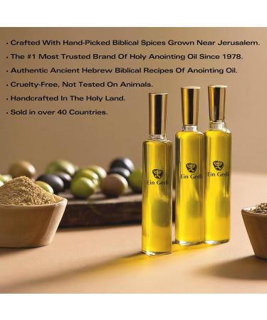 Ein Gedi Queen Esther Anointing Oil Blessing from Jerusalem Gold Collection Holy Land Anointing Oil for Prayers and Blessings. (12ml Queen Esther) - Buy Online on GoSupps.com