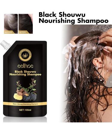  Utapossin Polygonum Multiflorum Shampoo 2 Pack Black Shampoo for Hair Growth Shampoo Anti Hair Loss Reduction Excessive Hair Loss Stimulation - Buy Online on GoSupps.com