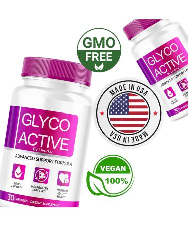 (2 Pack) Glyco Active Glyco Active Capsules Glyco Active Advanced Formula Glyco Active All Natural Formula Pills Glyco Active Capsulas Reviews 60 Capsules for 2 Months - Buy Online on GoSupps.com