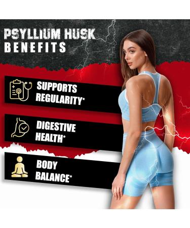 BMVINVOL (2 Packs) Premium Psyllium Husk Capsules - 4 Months Supply - Ginger Fenugreek Turmeric - Psyllium Fiber Capsules for Supports Digestion & Regularity - Buy Online on GoSupps.com