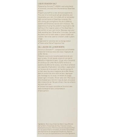 AHAVA Liquid Dead Sea Salt 6.8 Fl Oz - Hydrating Mineral Bath Salt Solution - Buy Online on GoSupps.com