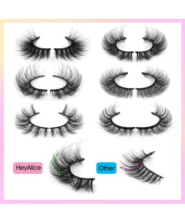 HeyAlice Wholesale Natural False Eyelashes Set - 30 Pairs Faux Mink Fluffy Wispy Cat Eye Lashes - 6 Styles Mixed 3D Strip Fake Eyelashes - Buy Online on GoSupps.com
