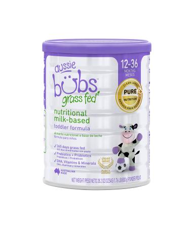 Aussie Bubs Grass Fed Nutritional Milk-based Toddler Formula, Powder, 28.2 oz (1 Can) 1.76 Pound (Pack of 1)