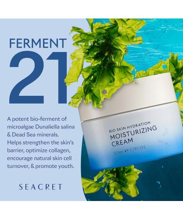 Buy SEACRET Bio Skin Hydration Face Cream - Rich Moisturizer with Dead Sea Minerals for Ultimate Nourishment & Hydration | 1.7 FL.OZ Gel-Cream - International Shipping Available - Buy Online on GoSupps.com
