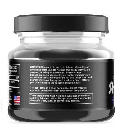 Organic Pure Himalayan Shilajit Resin 25g with Spoon - 85+ Trace Minerals & Fulvic Acid - High Nutritional Potency - 50 Servings - Buy Online on GoSupps.com