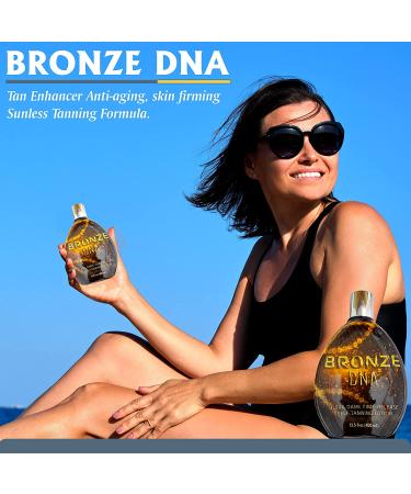Bronze DNA Natural Sunless Self Tanner Lotion - Gradual Self Tanner for Women and Men - XL 13.5 Oz Bottle - Buy Online on GoSupps.com