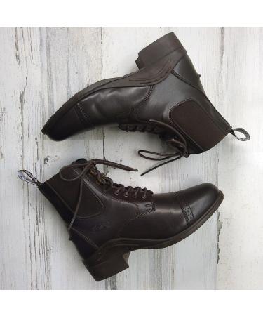 BasEQ Ricki Women's Lace Equestrian Riding Paddock Boots - Brown, Size 11 - Buy Online on GoSupps.com