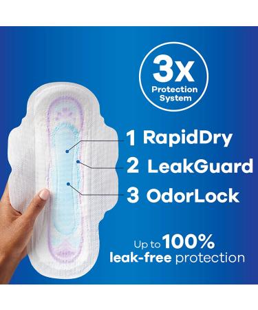 Always Ultra Thin Pads For Women Size 1 Regular Absorbency With Wings 62 Count & Ultra Thin Pads For Women Size 4 Overnight Absorbency With Wings 26 Count 1 count (Pack of 1) Sanitary Napkin + ULTRA THIN 26 SIZE 4 - Buy Online on GoSupps.com