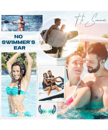 2 Pairs Swimmer Ear Plugs - Hearprotek Custom-fit Water Protection Adult Swimming Earplugs - Green - Buy Online on GoSupps.com