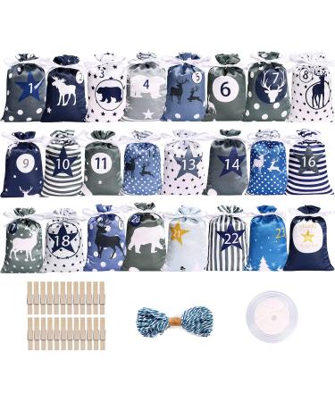 5 Pcs Calendar Pouch - Cute Advent Calendar Gift Drawstring Bag Hanging Satin Bags with Drawstring Gift Wrap Gift Bag Set Reusable for Wall Home Holiday Decor Gyouza 5 Pcs 10*14cm - Buy Online on GoSupps.com