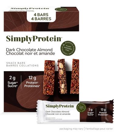 Simply Protein Ready-To-Drink Vanilla Plant Protein Shake 330mL Bottle Pack of 4 High Protein Low Sugar & Dark Chocolate Almond Protein Bars Gluten Free Vegan High Protein Snacks 4 Ct - Buy Online on GoSupps.com