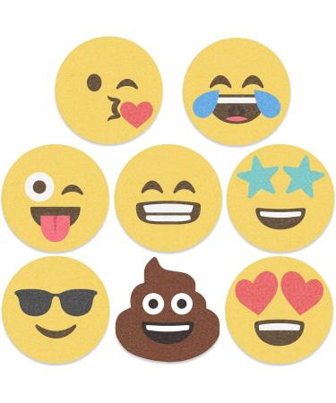 Edible Wafer Emoji Pre-Cut Cupcake Toppers - 24pc - Buy Online on GoSupps.com