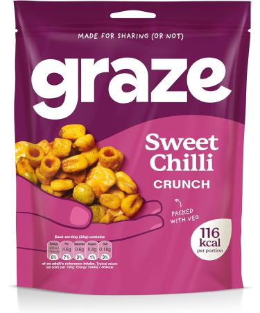 Graze Vegan Sweet Chilli Mixed Sharing Snacks 100g - Delicious Sweet Chilli Flavor - Pack of 1 - Buy Online on GoSupps.com