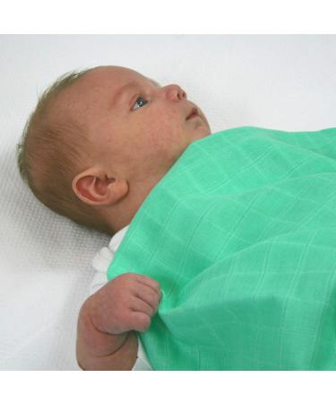 MuslinZ 6pk Baby Muslin Squares | Soft & Absorbent Burp Cloth | 100% Cotton 70x70cm | Newborn Essential | Mint - Buy Online on GoSupps.com