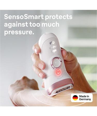 Braun Silk- pil 9 Epilator with Shaver & Trimmer Head - 100% Waterproof, Long-Lasting Smooth Skin - White/Pink - Buy Online on GoSupps.com