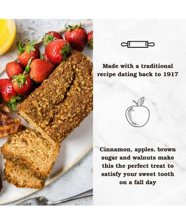Beatrice Bakery Co. Apple Streusel Gourmet Coffee Cake with Cinnamon, Brown Sugar, and Walnut Topping - Buy Online on GoSupps.com