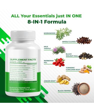 Wormwood Whole Cloves Milk Thistle with Other Herbs - Support Digestive Health Liver Wellness - Made and Tested in The USA 150 count (pack of 1) - Buy Online on GoSupps.com