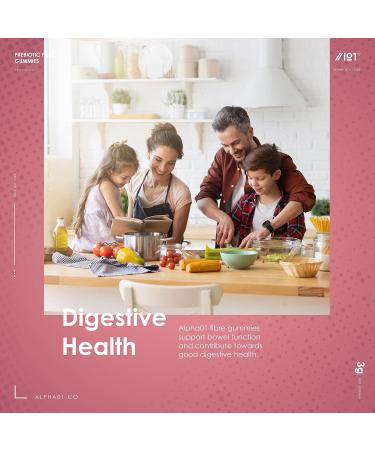 Chicory Root Inulin Prebiotic Fibre Gummies - 60 Vegan Gummies - BlackBerry, Strawberry & Peach Flavour - Kosher Halal - 3g - Buy Online on GoSupps.com