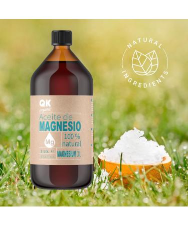 Magnesium Oil 100% Pure (1L Spray) - Organic Certified for Athletes Joint & Muscle Relaxation - Buy Internationally - Buy Online on GoSupps.com