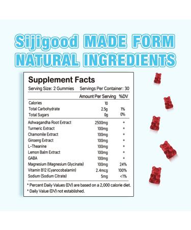 2 Pack Ashwagandha Gummies with L-theanine, Ashwa Root Supplement Gummy for Women Men, 120 Mixed Berry Flavored Gummies Mixed Berry 60 Count (Pack of 2) - Buy Online on GoSupps.com