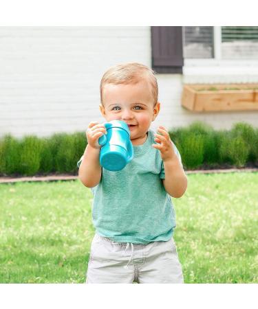 Green Sprouts Sprout Ware Plant-Plastic Sip & Straw Cup with Sippy & Straw Spouts - Gray - Buy Online on GoSupps.com