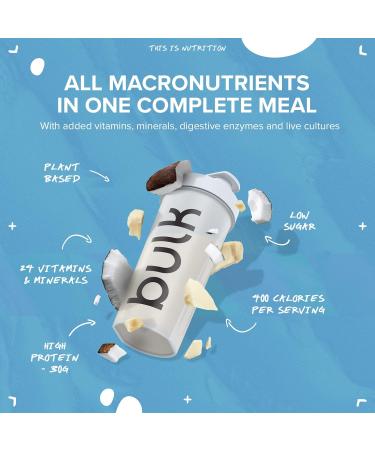 Bulk 1 Complete Food Shake Complete Meal 7 Meals Vegan White Chocolate Coconut 700 g White Chocolate Coconut 700 g - Buy Online on GoSupps.com