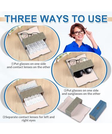 Floods Double-Sided Portable Contact Lens Container - 2-in-1 Travel Case for Disposable Lenses | Daily Use Blue - Buy Online on GoSupps.com