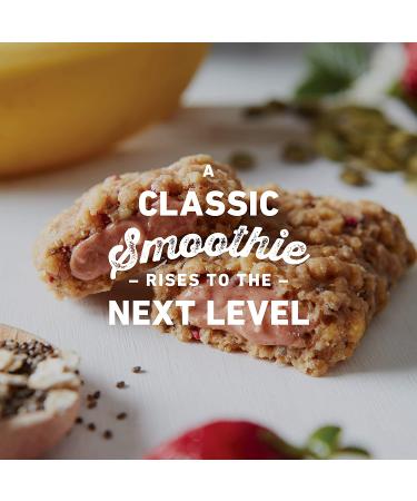 CLIF Organic Energy Bars - Strawberry Banana Smoothie Filled - 12 Count (1.76 oz Protein Snack Bars) - Buy Online on GoSupps.com