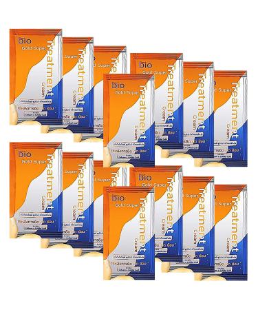 14pcs Extra Deep Repair Gold Keratin Hair Treatment Mask Conditioner Moisture For Extremely Dry Damaged Hair & Split Ends Bleach Hair Color Treated Shiny Smooth Beautiful Hair New Formula