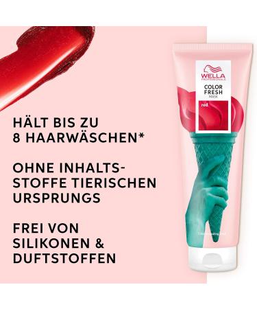 Wella Professionals Color Fresh Mask - Nourishing Red Hair Treatment with Natural Oils | Vibrant Color & Up to 8 Washes | International Shipping Available - Buy Online on GoSupps.com