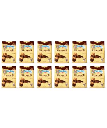Mulino Bianco Lot de 12 biscuits Mulino Bianco Ritornelli - 700 g - Italie - Biscuits - Brioche