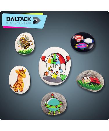 DALTACK 15PCS Large River Rocks for Painting - 2-3 Inches DIY Flat Stones for Hand-Painted Art - Buy Online on GoSupps.com