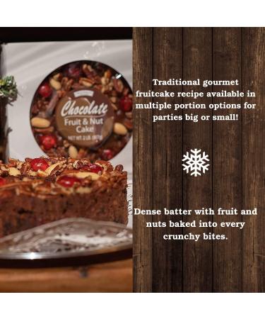 Beatrice Bakery 2lb Gourmet Chocolate Fruitcake Fudge Brownie with Cherries, Pineapple, Raisins, Walnuts, Pecans | Gift Box Included - Buy Online on GoSupps.com
